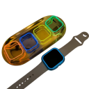 Luminiscenční nárazníkový kryt Apple Watch Ultra 49 mm pevné PC pouzdro svítící rám pro hodinky Series Ultra doplněk pro pouzdro hodinek 8