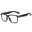 Lunettes anti-lumière bleue pour le travail sur ordinateur Monture en plastique carrée avec un cadre solide Branches larges avec des plaquettes 5