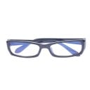 Lunettes anti-lumière bleue pour ordinateur et téléphone Monture noire rectangulaire étroite Monture pleine Branches droites avec extrémités arrondies 3