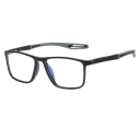 Lunettes anti-lumière bleue TR90 Cadre léger Design unisexe Protection des yeux lors du travail sur ordinateur Contre la fatigue oculaire 3