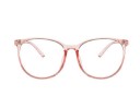 Lunettes avec filtre de lumière bleue pour travailler sur ordinateur et mobile Grandes montures rondes en plastique Verres transparents 4
