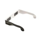 Lunettes d'observation pour l'éclipse solaire 10 pcs Taille 40 x 3,8 cm Branches courbées derrière les oreilles Deux fenêtres filtrantes Conception 3