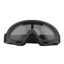 Lunettes de cyclisme sportives 18,5 cm x 8 cm Monture noire avec verre coloré transparent Protection des yeux contre le vent 1
