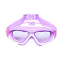 Lunettes de natation en silicone pour enfants 14,5 x 5,5 x 18,5 cm Lunettes de piscine avec bouchons d'oreilles Protection des yeux Natation 3