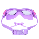 Lunettes de natation en silicone pour enfants 14,5 x 5,5 x 18,5 cm Lunettes de piscine avec bouchons d'oreilles Protection des yeux Natation 5