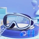 Lunettes de natation pour enfants 16 × 6,5 cm Plastique et silicone Lunettes confortables et étanches pour la natation en piscine 9