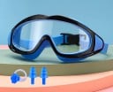 Lunettes de natation pour enfants 16 × 6,5 cm Plastique et silicone Lunettes confortables et étanches pour la natation en piscine 7