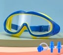 Lunettes de natation pour enfants 16 × 6,5 cm Plastique et silicone Lunettes confortables et étanches pour la natation en piscine 10