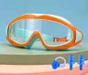 Lunettes de natation pour enfants 16 × 6,5 cm Plastique et silicone Lunettes confortables et étanches pour la natation en piscine 12