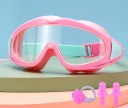 Lunettes de natation pour enfants 16 × 6,5 cm Plastique et silicone Lunettes confortables et étanches pour la natation en piscine pour enfants 8