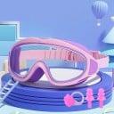 Lunettes de natation pour enfants 16 × 6,5 cm Plastique et silicone Lunettes confortables et étanches pour la natation en piscine 11