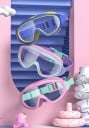 Lunettes de natation pour enfants 16 × 6,5 cm Plastique et silicone Lunettes confortables et étanches pour la natation en piscine 2