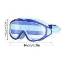 Lunettes de natation pour enfants 16 × 6,5 cm Plastique et silicone Lunettes confortables et étanches pour la natation en piscine 3