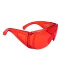 Lunettes de protection en plastique pour laboratoire dentaire et blanchiment des dents avec protection contre la lumière UV et la lumière 3