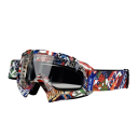 Lunettes de protection pour moto avec verre clair 18 x 11 cm Lunettes de moto contre le vent Lunettes résistantes à la poussière pour la conduite 8