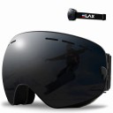 Lunettes de ski avec effet miroir Lunettes pour le ski et le snowboard avec protection UV400 pour hommes et femmes Lunettes de ski pour casque 10