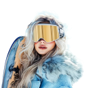 Lunettes de ski unisexes 13 x 9,2 cm UV400 Lunettes de protection d'hiver pour le ski, le snowboard et d'autres sports d'hiver avec un port 3