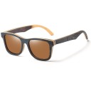 Lunettes de soleil en bois pour homme E2161 4