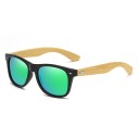 Lunettes de soleil en bois pour hommes 7