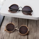 Lunettes de soleil en bois pour hommes E2001 2