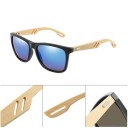 Lunettes de soleil en bois pour hommes E2114 3