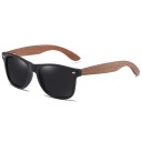 Lunettes de soleil en bois pour hommes E2158 2