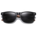 Lunettes de soleil en bois pour hommes E2158 1