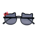 Lunettes de soleil pour filles 124 x 16 mm en forme de tête de chat Lunettes pour enfants stylées Protection UV Monture légère Lunettes de mode d'été pour enfants 1