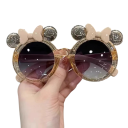 Lunettes de soleil pour filles avec nœuds Lunettes de soleil mignonnes pour petites filles Protection UV Monture légère Lunettes d'été stylées 9