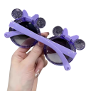 Lunettes de soleil pour filles avec nœuds Lunettes de soleil mignonnes pour petites filles Protection UV Monture légère Lunettes d'été stylées pour enfants 3