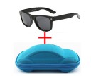 Lunettes de soleil pour garçons avec étui bleu J2536 8