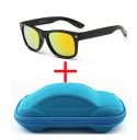 Lunettes de soleil pour garçons avec étui bleu J2536 11