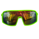 Lunettes de soleil sportives pour hommes 14 x 6 x 14 cm Lunettes de protection en plastique avec inscription Monture légère Activités de plein 4