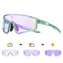 Lunettes de sport photochromiques UV400 avec verres teintés Monture bicolore lunettes de cyclisme et de course 6