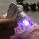 Lupa com aumento de 60x LED e luz UV Microscópio portátil com clip para telefone Verificação de autenticidade de notas Observação detalhada 4