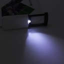 Lupa de bolso dobrável com iluminação LED 4x aumento Lupa retrátil para leitura Joias Antiguidades Lente de plástico Dimensões compactas 4