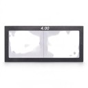 Lupa dioptrică pentru căștile de sudură 4 dioptrii Dimensiune 11 x 5,5 cm Grosime 3 mm Sticlă Rame negru Pentru sudare precisă 1