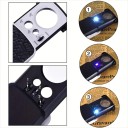 Lupa plegable con iluminación LED y luz ultravioleta, aumento de 30x, 60x y 90x, portátil para joyería, monedas, billetes y sellos. 3