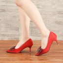 Lussuose décolleté da donna decorate con fiocco J1980 4