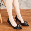 Lussuose décolleté da donna decorate con fiocco J1980 5