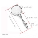 Lusterka motocyklowe okrągłe obrotowe 2 szt. z długim ramieniem 29,5 cm gwint 10 mm ABS i aluminium kolor czarny 5