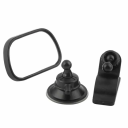 Lusterko samochodowe dla dzieci 13x6,5 cm, obrotowe 360°, z przyssawką do szyby przedniej lub osłony przeciwsłonecznej, lusterko obserwacyjne 2