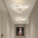 Lustre moderne avec lumière LED à 3 couleurs réglables Éclairage de plafond avec température de couleur réglable Applique de plafond au style moderne 24 x 10 cm 3
