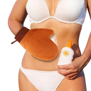 Luvas de auto-bronzeamento Aplicador reversível contra mãos pegajosas Tecido de veludo de secagem rápida Para aplicação de auto-bronzeador 6