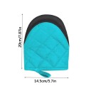 Luvas de cozinha 20 x 14,5 cm Par de luvas de proteção em algodão para cozinhar, assar e manusear utensílios quentes 2