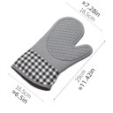 Luvas de cozinha isoladas em silicone 18,5 x 29 x 16,5 cm Luvas térmicas para cozinhar, assar e grelhar proteção das mãos 3