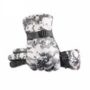 Luvas de esqui masculinas com padrão camuflado 1