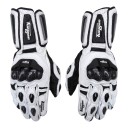 Luvas de motocicleta e motocross resistentes ao vento e touchscreen de couro com protetores de articulações e punhos prolongados 1