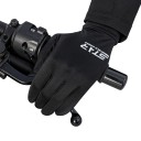 Luvas de motociclismo de dedos inteiros com punho sobre o pulso na cor preta com impressão branca para condução de moto tamanho universal 8