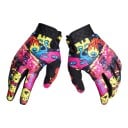 Luvas de motocross e ciclismo com estampagem integral de imagens e corte de dedos completos com polegar reforçado para condução em terreno 4